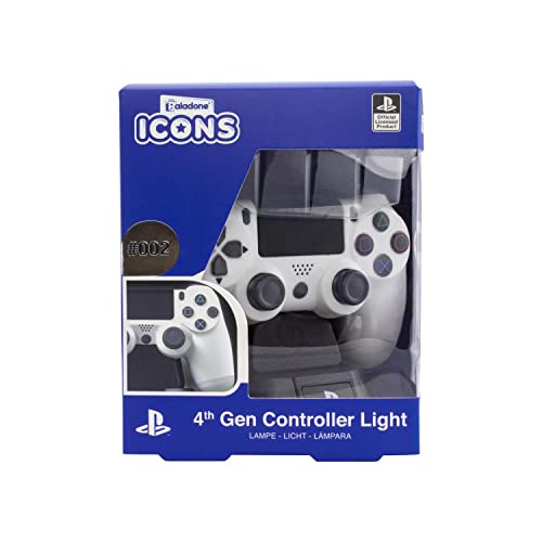 Paladone PlayStation DS4 Controlador Icon Light BDP, Ideal para dormitorios infantiles, oficina y hogar, Mercancía para juegos de cultura pop, multicolor, PP6398PS