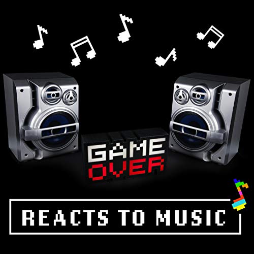 Paladone PP5016TX Lámpara de decoración coleccionable de 8 bits, color cambiante de sonido, color blanco y negro, 7 x 3 x 16 cm