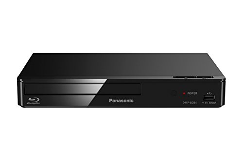 Panasonic DMP-BD84EG-K Reproductor Blu-Ray Full HD (Unidad Compacta, HDMI, Sensación Home Cinema, Internet Apps, Contenido Digital, Puerto LAN, USB, FLAC, CD, DVD, CD-R, MP4, MP3, JPEG)-Color Negro