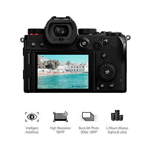 Panasonic LUMIX DC-S5E-K - Cámara Evil de 24 MP (Pantalla táctil de 3", Estabilizador Óptico de 5 Ejes, Visor OLED, RAW, Wi-Fi, 4 K, Función AF, Protección contra Polvo y Salpicaduras) Negro