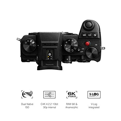 Panasonic LUMIX DC-S5E-K - Cámara Evil de 24 MP (Pantalla táctil de 3", Estabilizador Óptico de 5 Ejes, Visor OLED, RAW, Wi-Fi, 4 K, Función AF, Protección contra Polvo y Salpicaduras) Negro