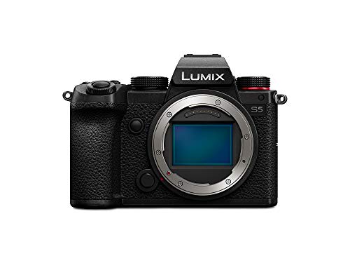 Panasonic LUMIX DC-S5E-K - Cámara Evil de 24 MP (Pantalla táctil de 3", Estabilizador Óptico de 5 Ejes, Visor OLED, RAW, Wi-Fi, 4 K, Función AF, Protección contra Polvo y Salpicaduras) Negro