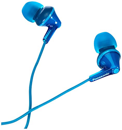 Panasonic RP-HJE125E-A Auriculares Boton con Cable In-Ear (Headphone Sonido Estéreo para Móvil, MP3/MP4, Diseño de Ajuste Cómodo, Imán Neodimio 9mm, Presión de Sonido de 97 dB), Color Azul, 17
