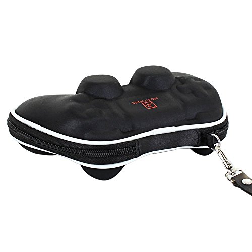 Pandaren® Caso duro bolsa de transporte airform para el Mando PS4 (negro)