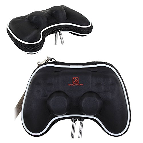 Pandaren® Caso duro bolsa de transporte airform para el Mando PS4 (negro)