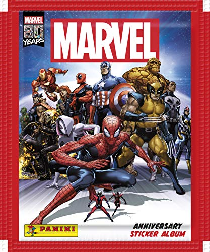 Panini France SA-Marvel 80 ANS, 003922B5BIBF - Caja de 50 Fundas