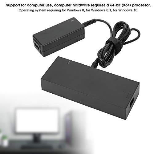 para Adaptador Kinect para Xbox One Slim Adaptador de CA fácil de Usar Compatibilidad Soporte para Uso de computadora con un Dibujo esquemático para Xbox One S Xbox One(Transl)