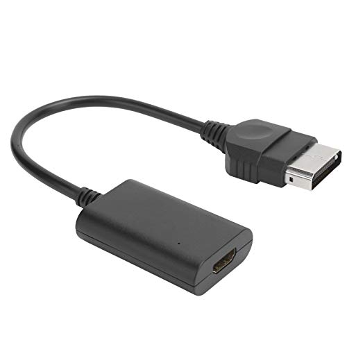 para convertidor de Cable HDMI para Xbox, para Sistema Original para Xbox con Cable HDMI y convertidor de Adaptador de Corriente para Xbox Classic a HDMI, Plug and Play - Negro