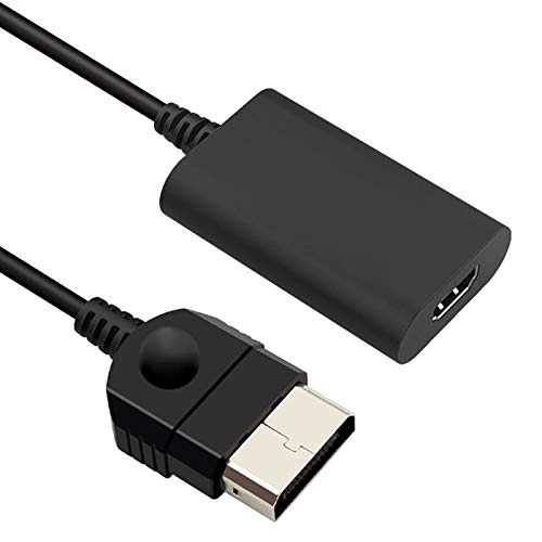 para convertidor de Cable HDMI para Xbox, para Sistema Original para Xbox con Cable HDMI y convertidor de Adaptador de Corriente para Xbox Classic a HDMI, Plug and Play - Negro
