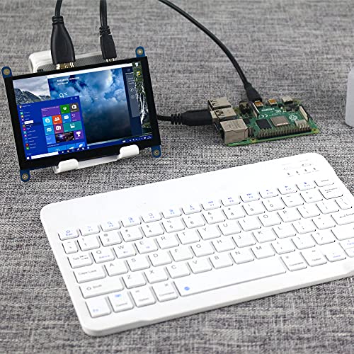 para Pantalla Raspberry Pi 4, Monitor de Pantalla táctil capacitiva HDMI de 5 Pulgadas - Pantalla LCD HD de 800x480 (Compatible con Pi 4 y Pi 3 B +, Windows)