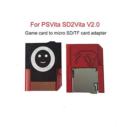 Para PSVita Tarjeta de Juego a Micro SD TF Tarjeta Transferencia Adaptador Empuje para Expulsar para PSVita SD2Vita 1000 2000 Henkaku 3.60 Game Accessor - Rojo