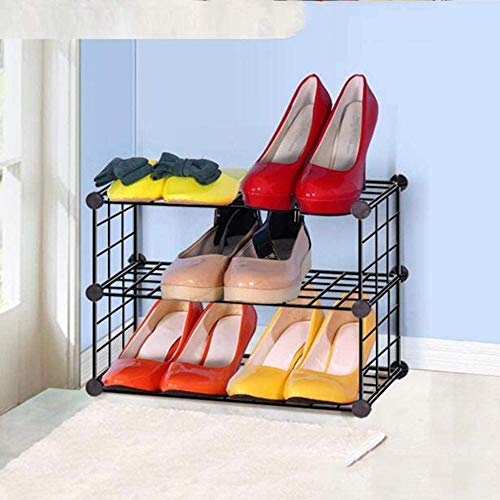 Pared pintura Combinación Sencilla de Hierro de Malla de Almacenamiento de Calzado gabinete, Forma el Marco de Creative Assembly Sala, Forjado Zapatero Taburete Cambiar Zapatos (Size : 45)