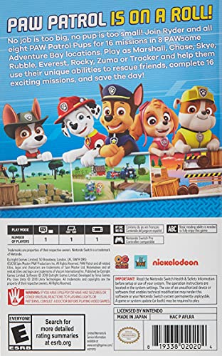 Paw Patrol: On a roll! - Nintendo Switch [Importación inglesa]