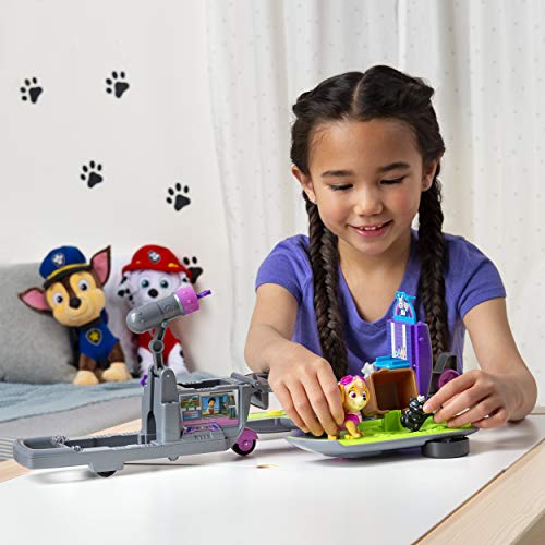 PAW Patrol Skye's Ride N Rescue, Set de Juego Transformador 2 en 1 y helicóptero, para niños a Partir de 3 años