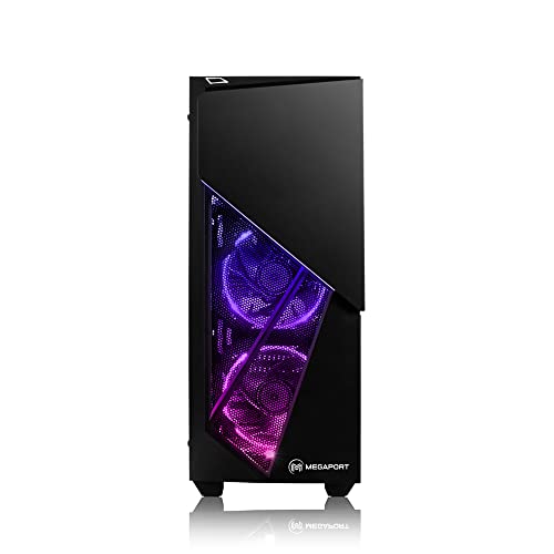 PC Gaming - Megaport Ordenador Gaming PC Intel Core i7-11700F 8X 2.50GHz • AMD Radeon RX 6600 • Windows 10 • 16 GB DDR4 • 1TB M.2 SSD •2TB HDD • WiFi • PC Gamer • Ordenador de sobremesa