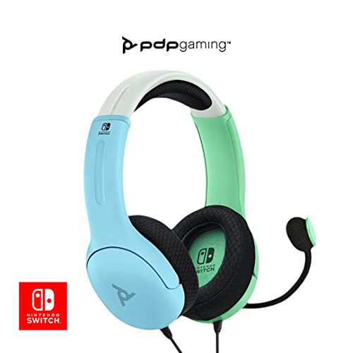 PDP - Auriculares LVL40 Stereo Nintendo Switch Azul y Verde (Nintendo Switch)