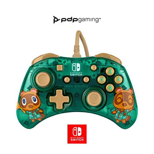 PDP - Rock Candy Mando con Cable para Nintendo Switch Animal Crossing (Nintendo Switch)