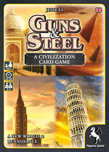 Pegasus Spiele Guns und Steel, A Story of Civilization 18286E - Juego de Cartas (en inglés)