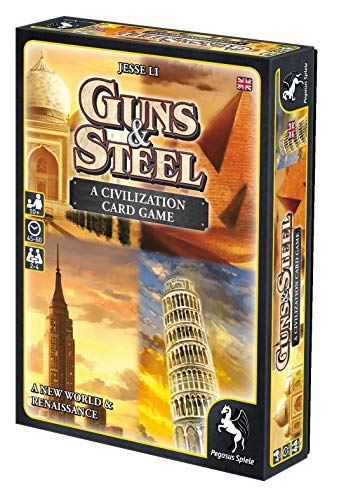 Pegasus Spiele Guns und Steel, A Story of Civilization 18286E - Juego de Cartas (en inglés)