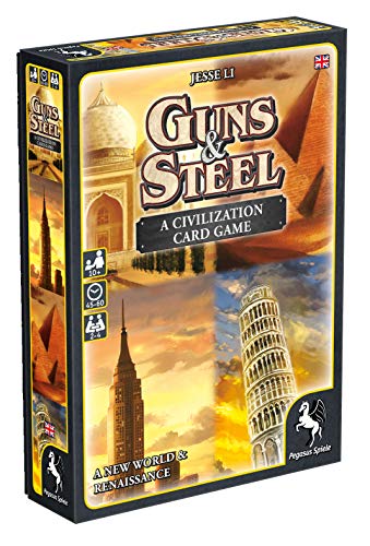 Pegasus Spiele Guns und Steel, A Story of Civilization 18286E - Juego de Cartas (en inglés)