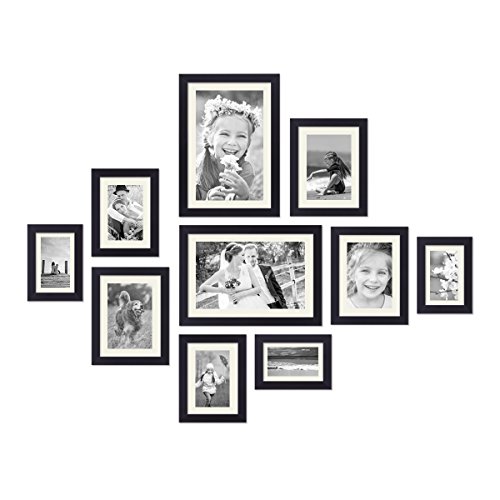 Photolini 10 Unidades de Papel paspartú en Color Blanco 20x30 cm (13x18 cm)