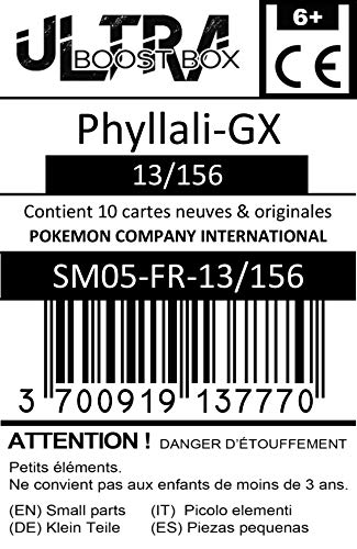 Phyllali-GX 13/156 - #myboost X Soleil & Lune 5 Ultra-Prisme - Coffret de 10 Cartes Pokémon Françaises