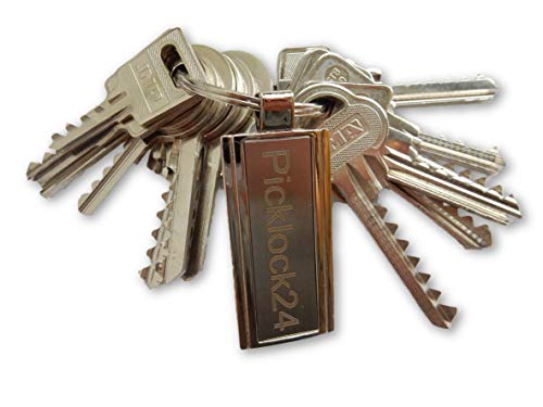 Picklock24. Juego de llaves maestras universales (bump keys - 13 llaves bumping)