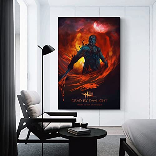 pidai Póster de The Trapper Gaming de Dead by Daylight para habitación, póster de lienzo estético y arte de pared, impresión moderna para dormitorio familiar, 60 x 90 cm