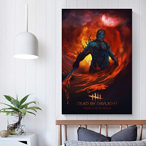 pidai Póster de The Trapper Gaming de Dead by Daylight para habitación, póster de lienzo estético y arte de pared, impresión moderna para dormitorio familiar, 60 x 90 cm