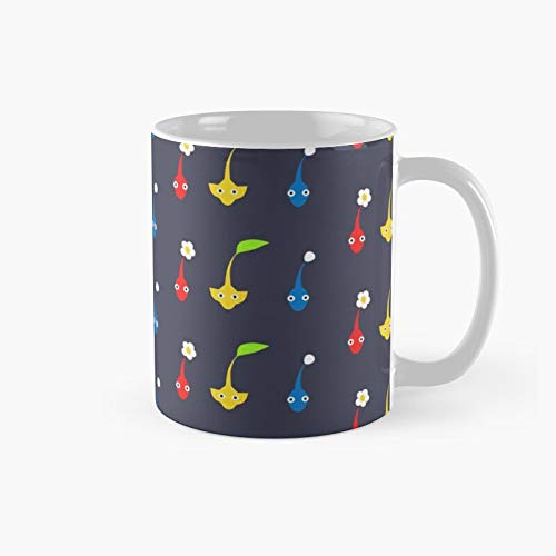 Pikmin Characters - Taza de café con texto en inglés "Best Gift Funny Coffes" (325 ml)