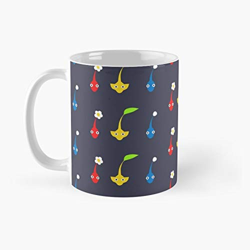 Pikmin Characters - Taza de café con texto en inglés "Best Gift Funny Coffes" (325 ml)