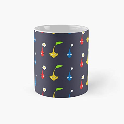 Pikmin Characters - Taza de café con texto en inglés "Best Gift Funny Coffes" (325 ml)