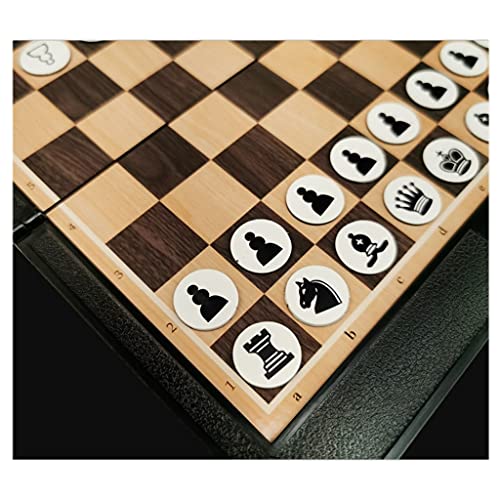 Piso Ultra-Thin International Chess Set Dobling Magnetic Chess Set Mini Portable Travel Chess Board Juego (tamaño : 18x20cm)