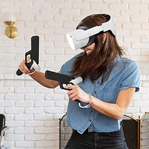 Pistola de Juegos VR para Oculus Quest 2,Pistola VR con Controlador Oculus Quest 2,Aumente la Experiencia de Juego para VR Shooting Game,Accesorios para Oculus Quest 2