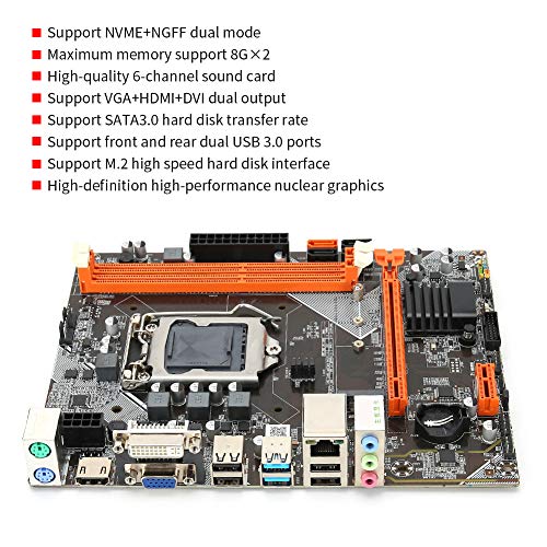 Placa Base de Escritorio para Disco Duro de Alta Velocidad Intel B75 M.2 1155-Pin USB3.0 SATA3 DDR3.