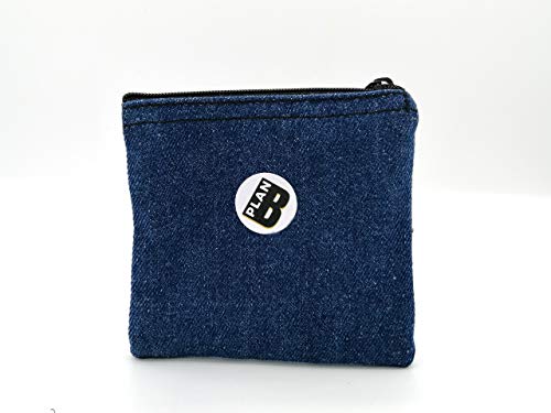 Plan B, Monedero, Portamonedas con Tarjetero Tejano 11 x 11 cm, Azul