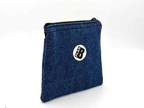 Plan B, Monedero, Portamonedas con Tarjetero Tejano 11 x 11 cm, Azul