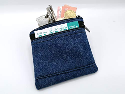 Plan B, Monedero, Portamonedas con Tarjetero Tejano 11 x 11 cm, Azul