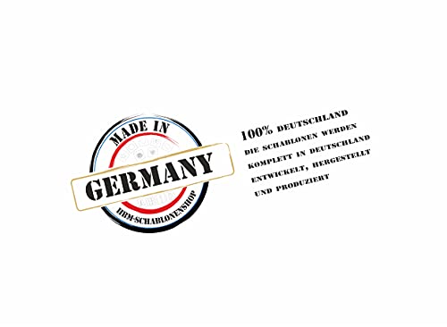 Plantilla de letras nº 35, 1 juego de letras de 15 cm de alto, A-Z + 4 caracteres especiales, 30 plantillas individuales