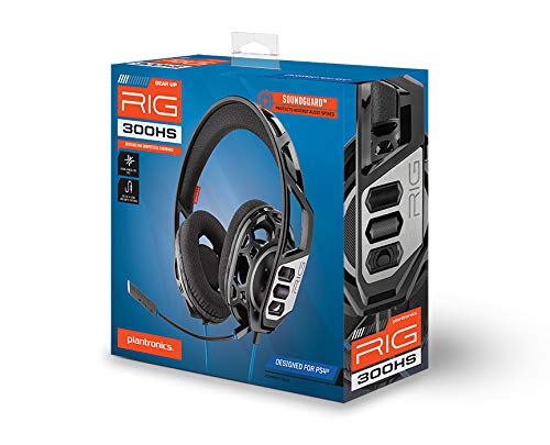 Plantronics RIG 300 HS Binaural Diadema Negro - Auriculares con micrófono (Consola de videojuegos + PC/Videojuegos, Binaural, Diadema, Negro, Alámbrico, 1,3 m) - Compatible con PS5