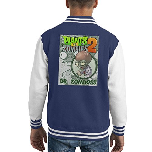 Plants Vs Zombies Dr Zomboss Kid's Varsity Jacket