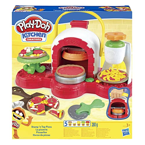 Play Doh-Cocina de Pizza, Multicolor, Talla Única Hasbro E4576EU4 , Color/Modelo Surtido