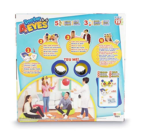 PLAY FUN BY IMC TOYS Doctor 4 Eyes | Juego de Mesa familiar divertido para niños y niñas +8 Años