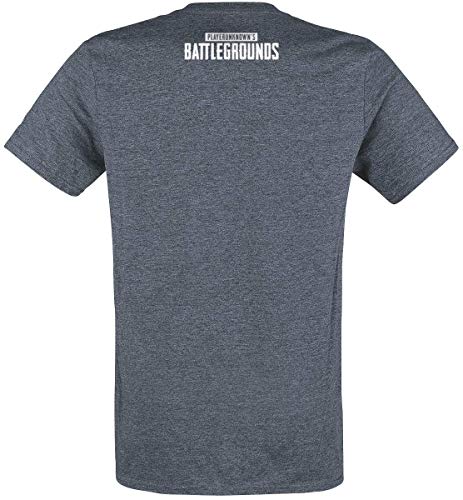 Playerunknown's Battlegrounds PUBG - Energy Drink Camiseta Azul Marino Jaspe XXL