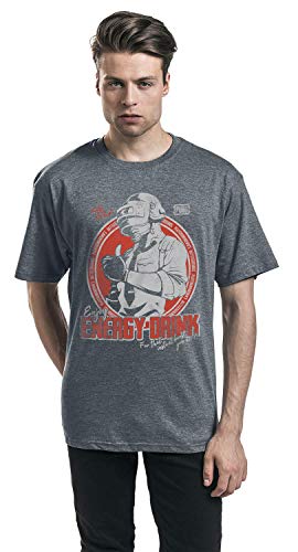 Playerunknown's Battlegrounds PUBG - Energy Drink Camiseta Azul Marino Jaspe XXL