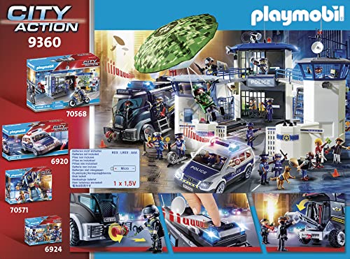 PLAYMOBIL City Action Vehículo con luz LED y módulo de sonido, A partir de 5 años (9360)