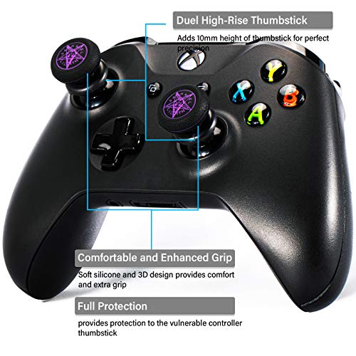 Playrealm FPS Thumbstick Grip Agarres para el Pulgar Extensor Y Impresión Caucho Silicona Apretón Cubrir 2 juegos para Controlador Xbox Series X/S y Xbox One (Invocación De Demonio)