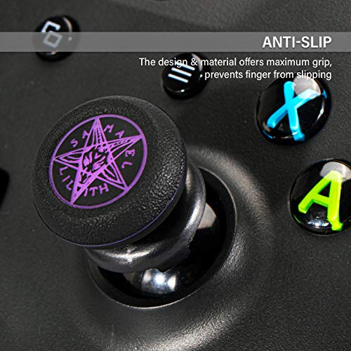 Playrealm FPS Thumbstick Grip Agarres para el Pulgar Extensor Y Impresión Caucho Silicona Apretón Cubrir 2 juegos para Controlador Xbox Series X/S y Xbox One (Invocación De Demonio)
