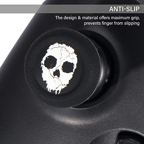 Playrealm FPS Thumbstick Grip Agarres para el Pulgar Extensor Y Impresión Caucho Silicona Apretón Cubrir 2 juegos para Xbox One (Fantasma)
