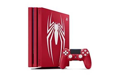 PlayStation 4 Pro - Konsole (1TB) Limited Edition Marvel's Spider-Man Bundle inkl. 1 DualShock 4 Controller, rot [Importación alemana]